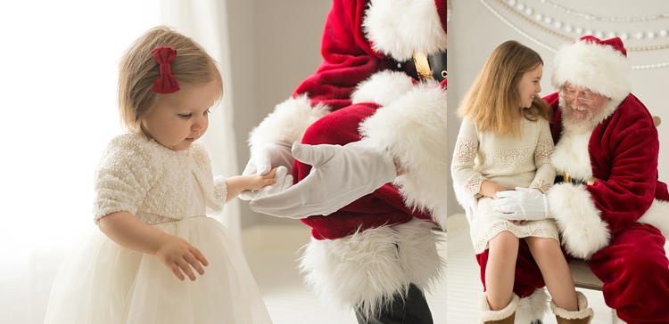 timeless Santa portraits by Moments in Light Photography in Montgomery, Texas photo studio