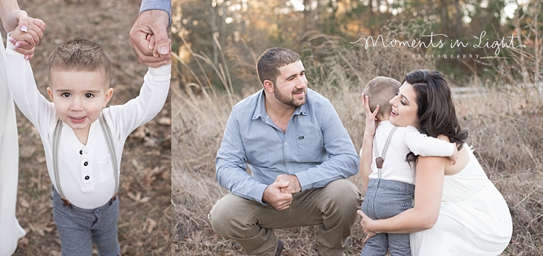 A father kneels to his son | Natural Light Photography In Houston | Moments In Life Photography